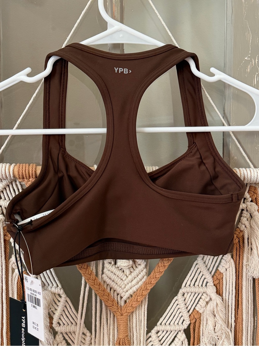 YPB sculptLUX Sports Bra NWT size XS in color “cocoa” - Picture 2 of 6